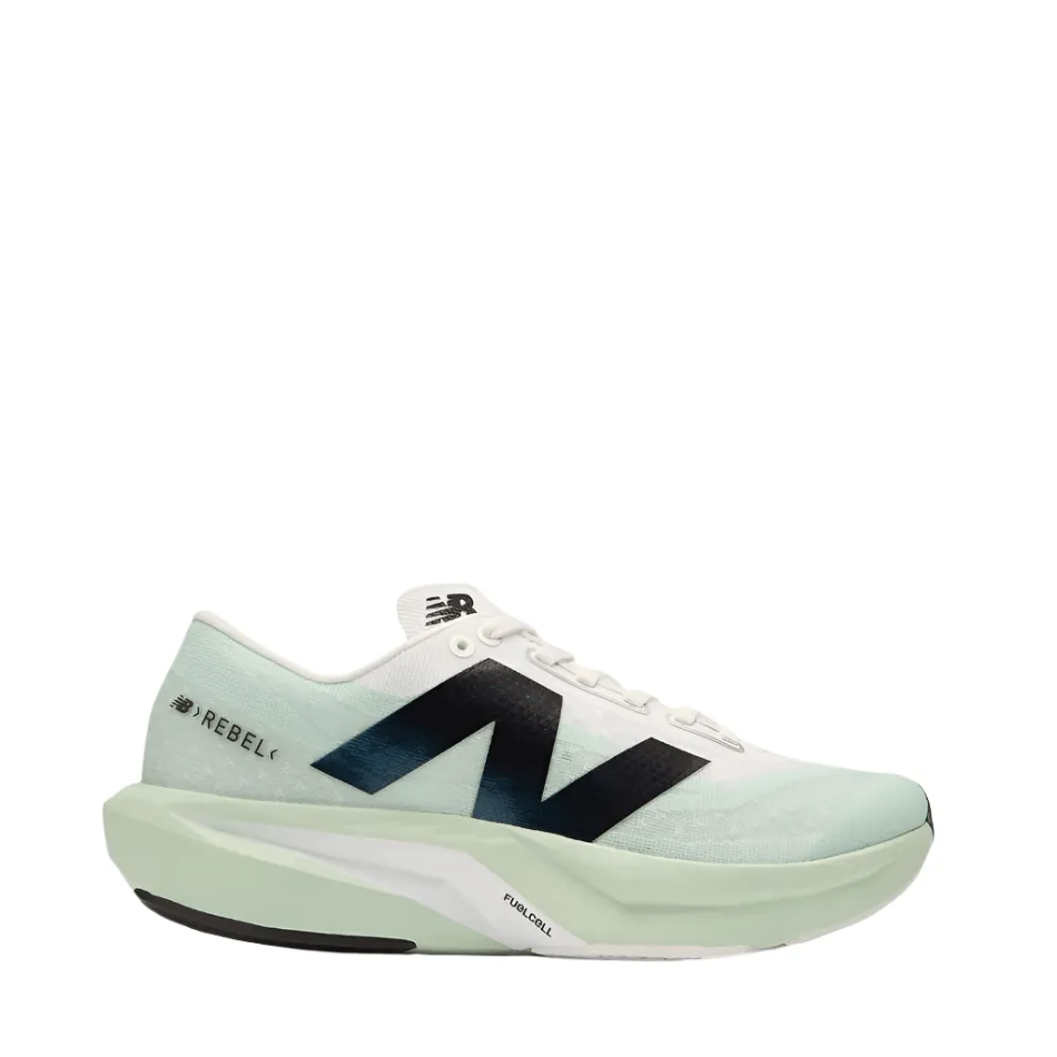 New Balance Men's FuelCell Rebel v4 Running Shoes in Clay Ash/White/Black SS25 multi - purpose shoes slow - paced shoes