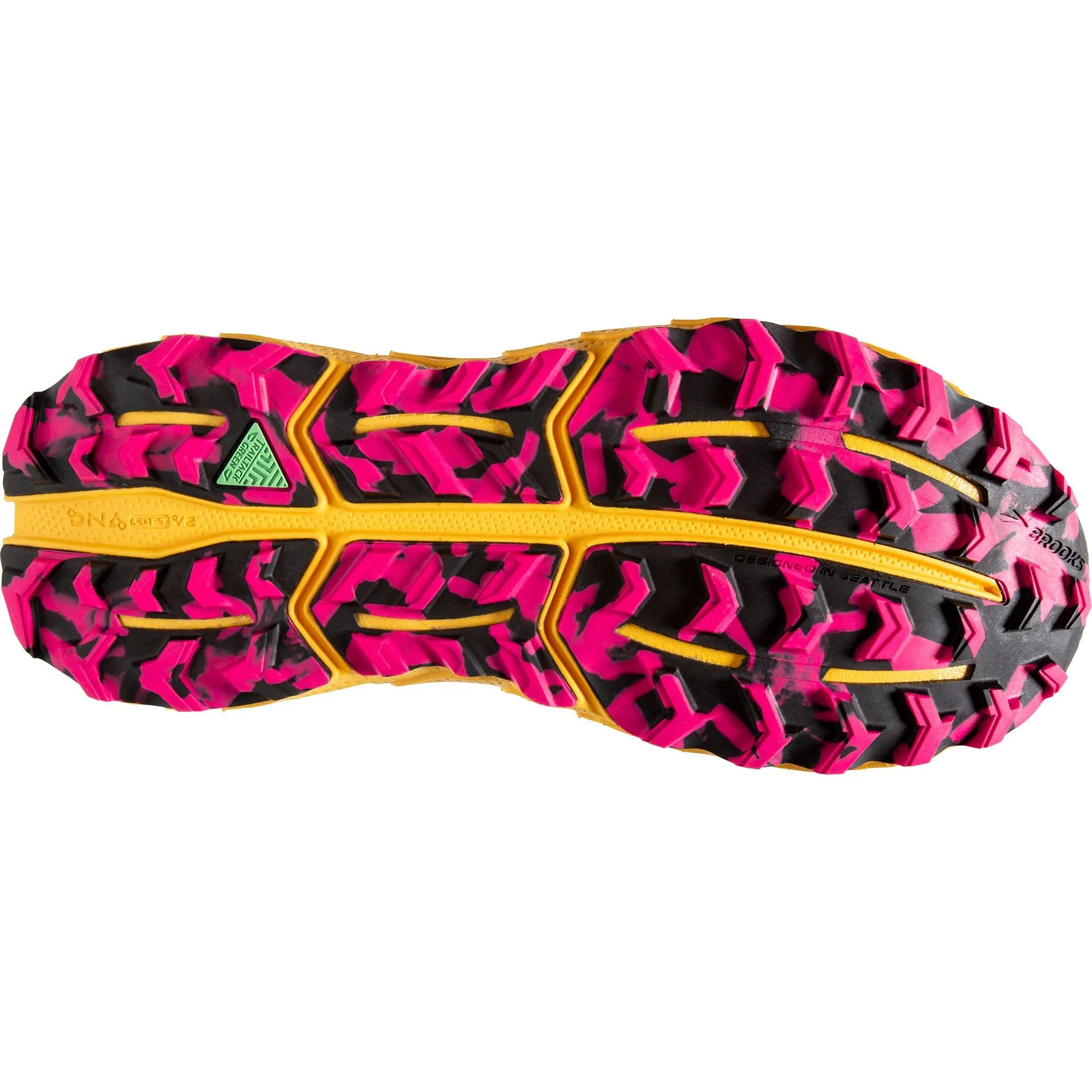 Brooks Cascadia 17 Womens Trail Running Shoes - Pink Flex Point Smooth transition