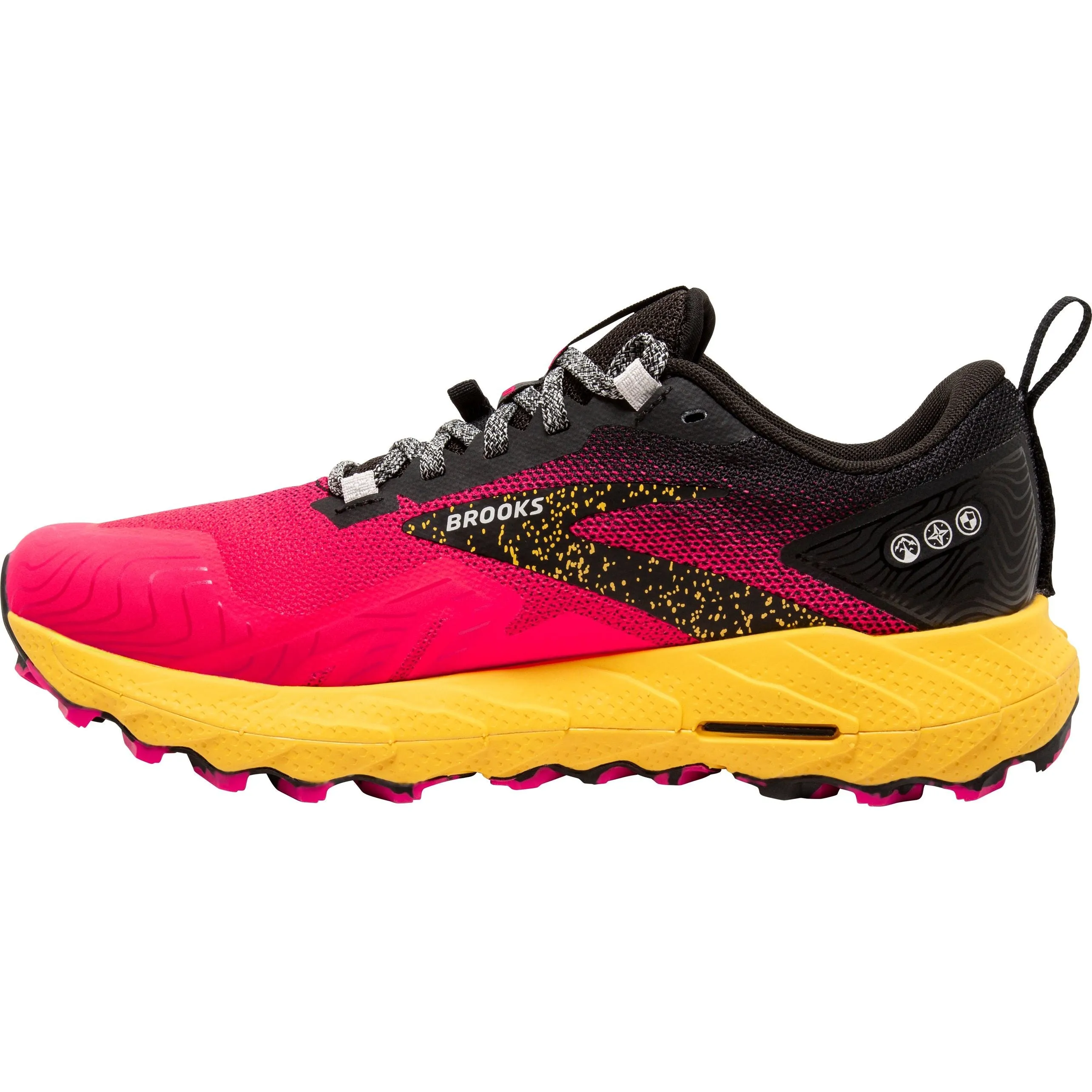 Active Support Low Top Brooks Cascadia 17 Womens Trail Running Shoes - Pink