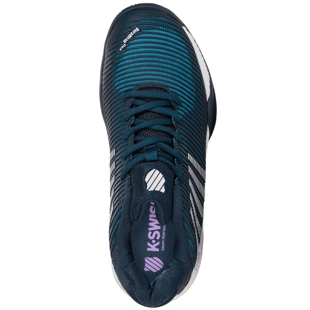 Air Circulation K Swiss Hypercourt Express  AC Men Tennis Shoes  - Reflecting Pond/White