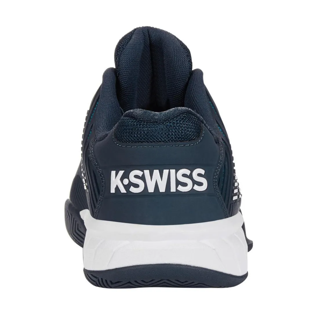 Court Soft Toe Box K Swiss Hypercourt Express  AC Men Tennis Shoes  - Reflecting Pond/White