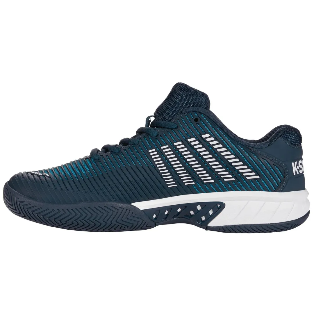 Modern Fit Smooth Motion K Swiss Hypercourt Express  AC Men Tennis Shoes  - Reflecting Pond/White