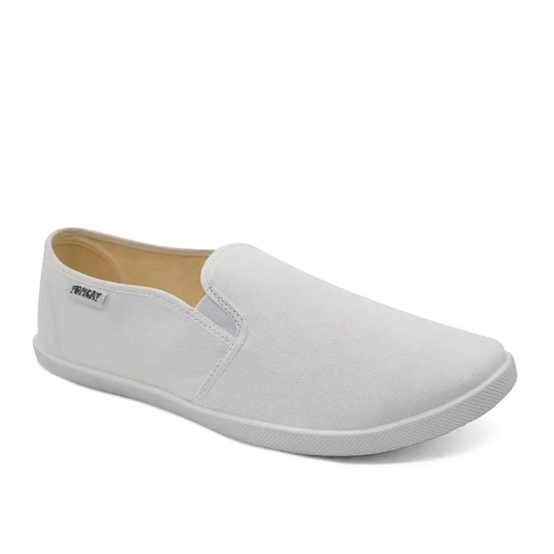 Emmy Salama Canvas Shoes - White Bus Hop