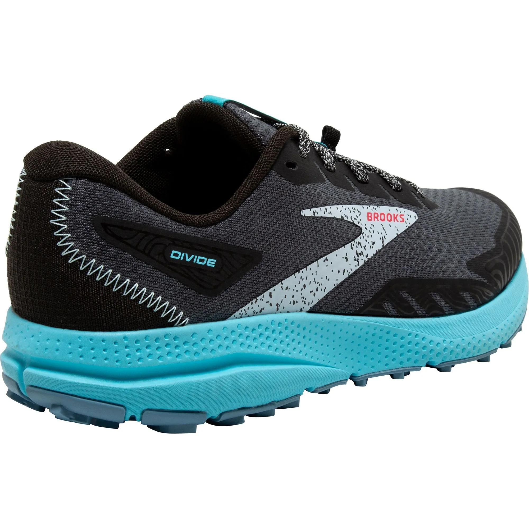 Brooks Divide 4 Womens Trail Running Shoes - Black High Energy