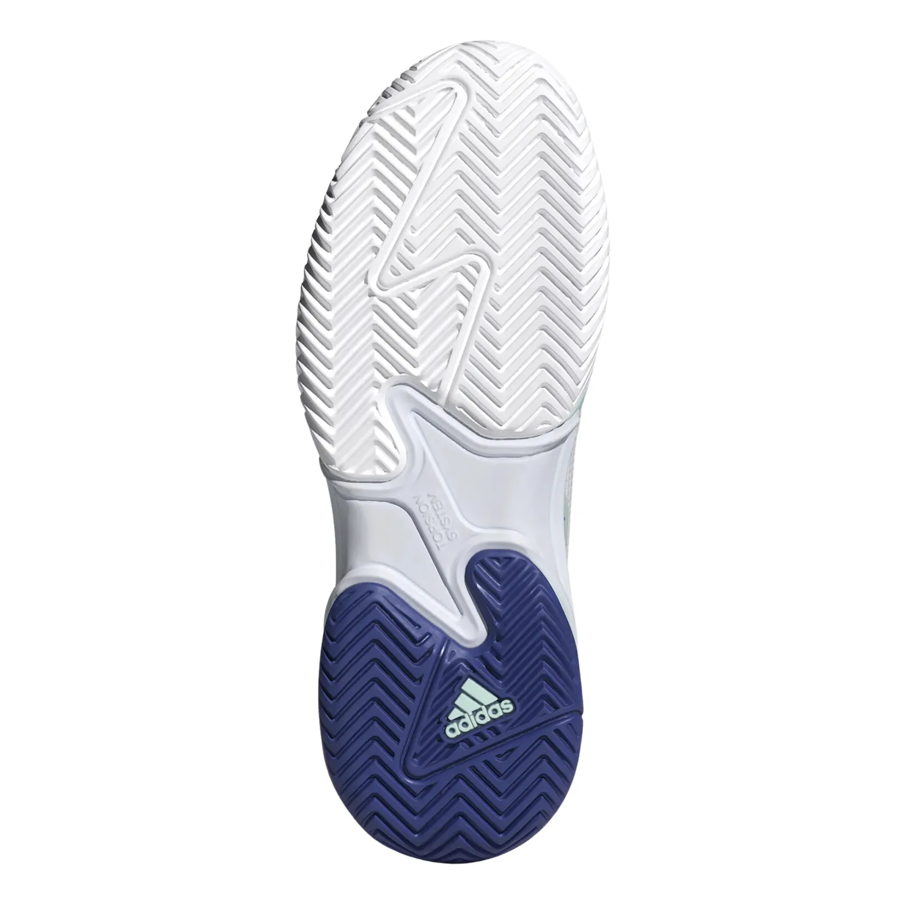High Traction Tennis Adidas Barricade 13 Men Tennis Shoes - White/LUCBLU/SEFLAQ