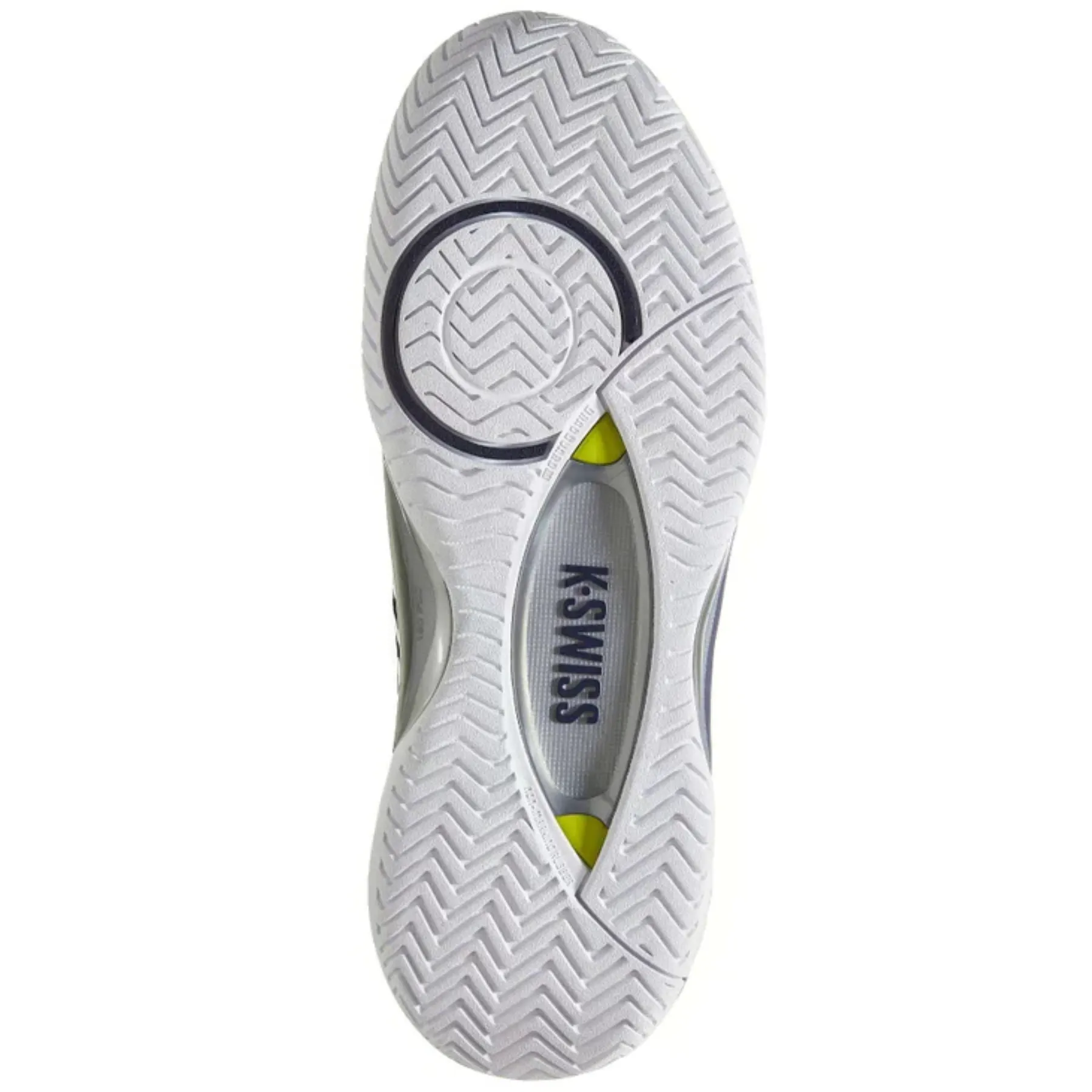 Indoor K Swiss Hypercourt Supreme 2  Men Tennis Shoes - Peacoat/White/Lime Green