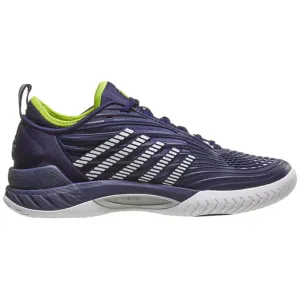 Stable base K Swiss Hypercourt Supreme 2  Men Tennis Shoes - Peacoat/White/Lime Green