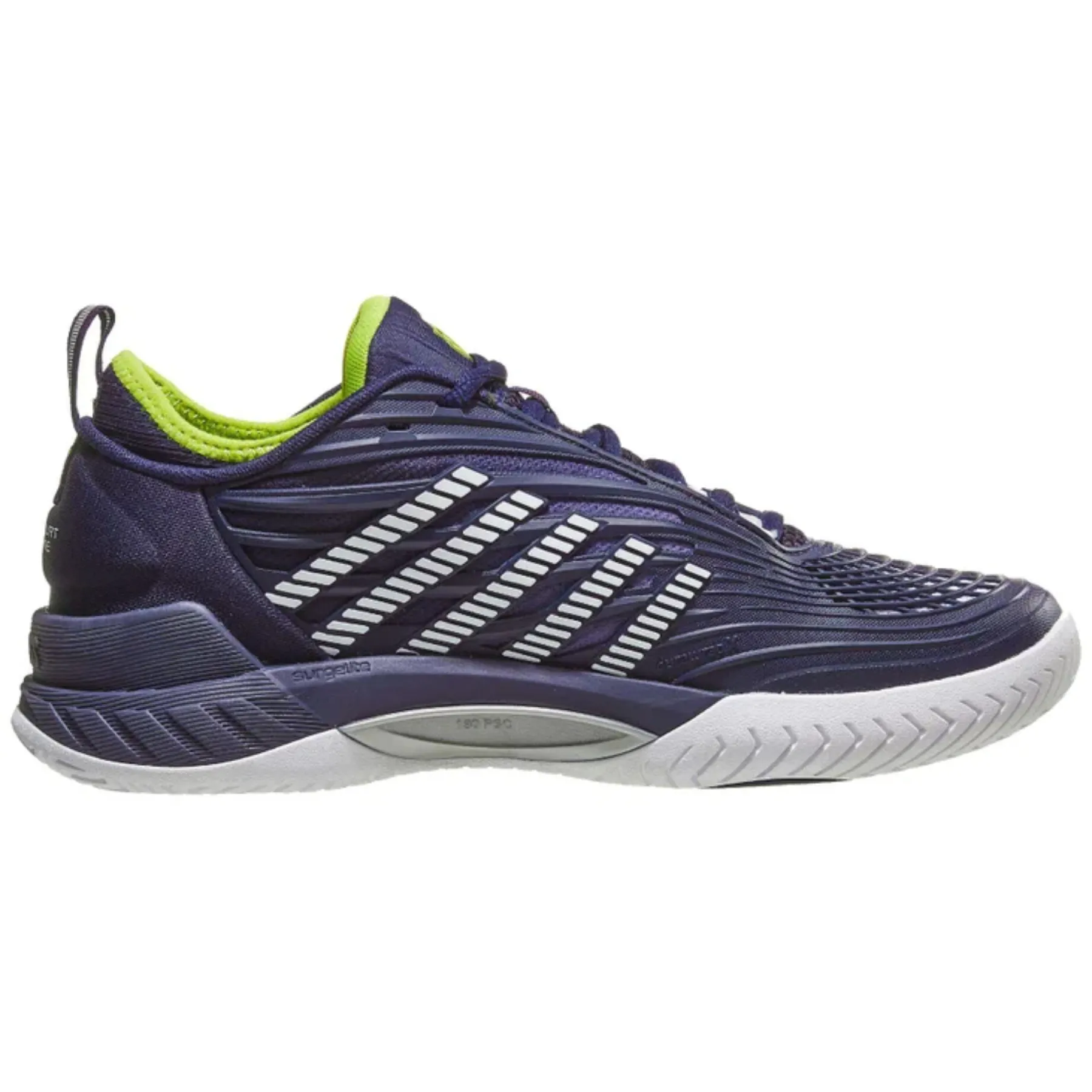 Fast Fit K Swiss Hypercourt Supreme 2  Men Tennis Shoes - Peacoat/White/Lime Green