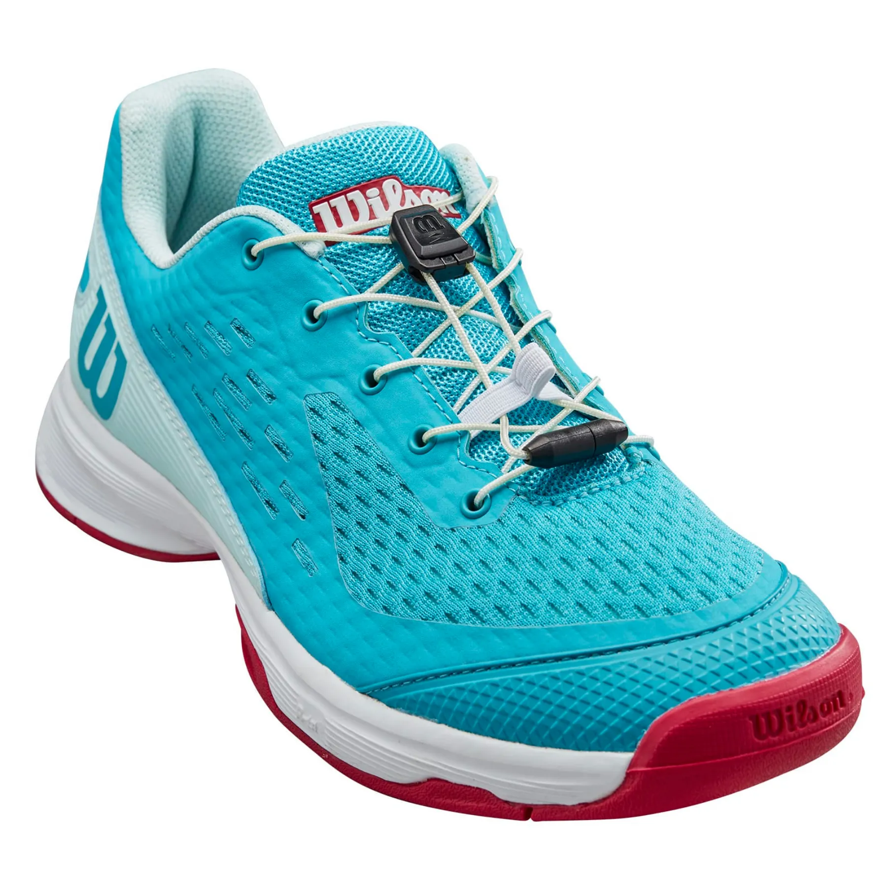 Wilson Rush Pro JR 4.0 QL Tennis Shoes - Scuba Blue/ White/ Love Potion All Day