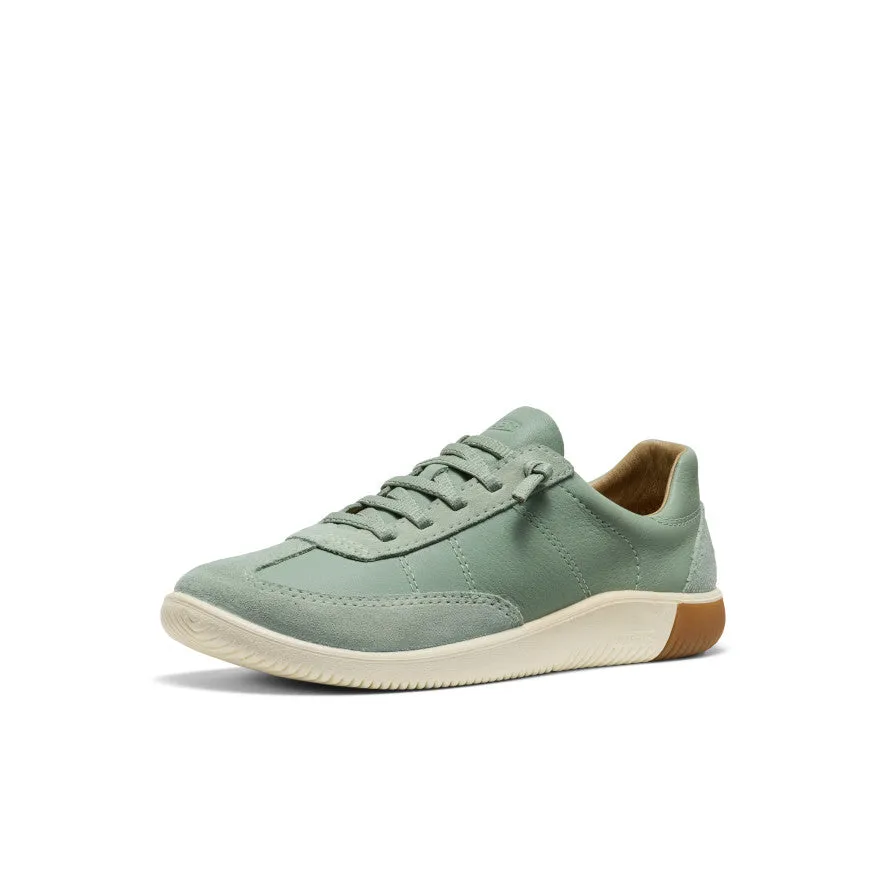 Comfort arch Earth Base Women's KNX T-Toe Sneaker  |  Iceberg Green/Birch