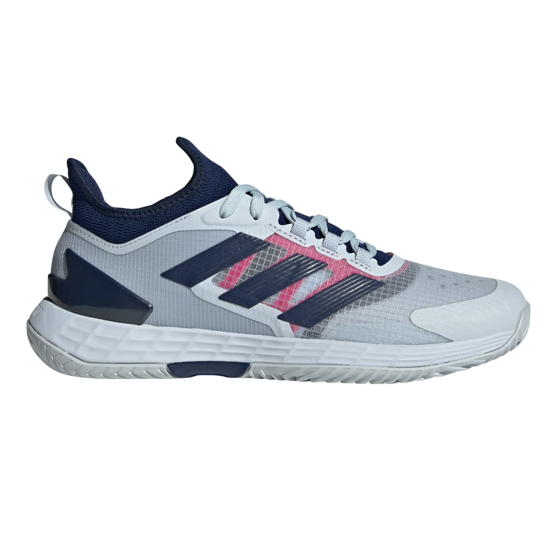 Adidas Adizero Ubersonic 4.1 Men Tennis Shoes - Halo Blue/Dark Blue/Team Shock Pink Balance training