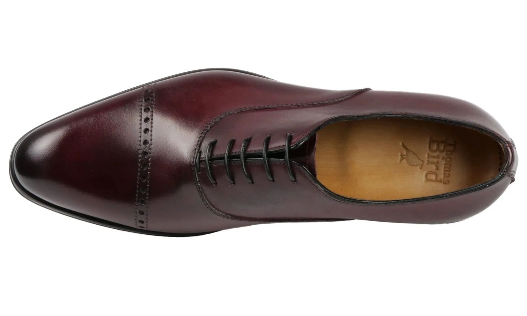 Smart Look Harrow Cap Toe Oxford Oxblood