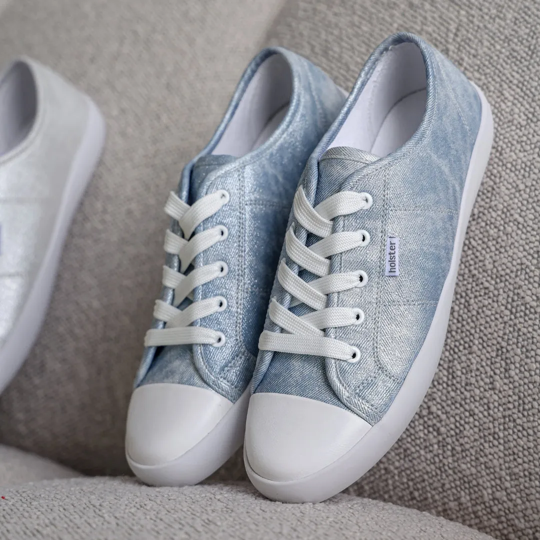 Cleo - Light Denim Shimmer Hold Hike Cushioned Insole
