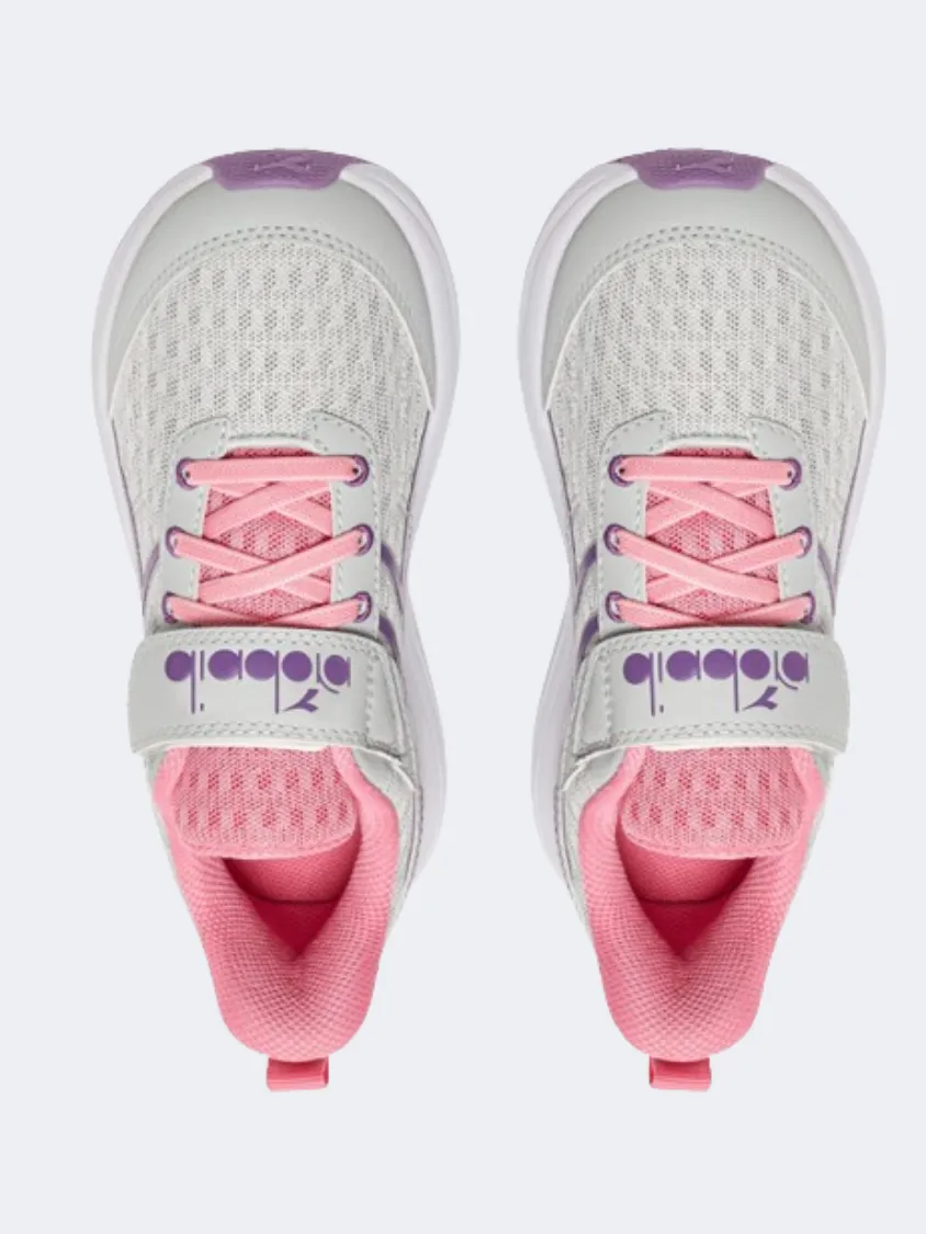 Gym Swift Path Diadora Snipe Ps Girls Running Shoes Silver/Violet Berry