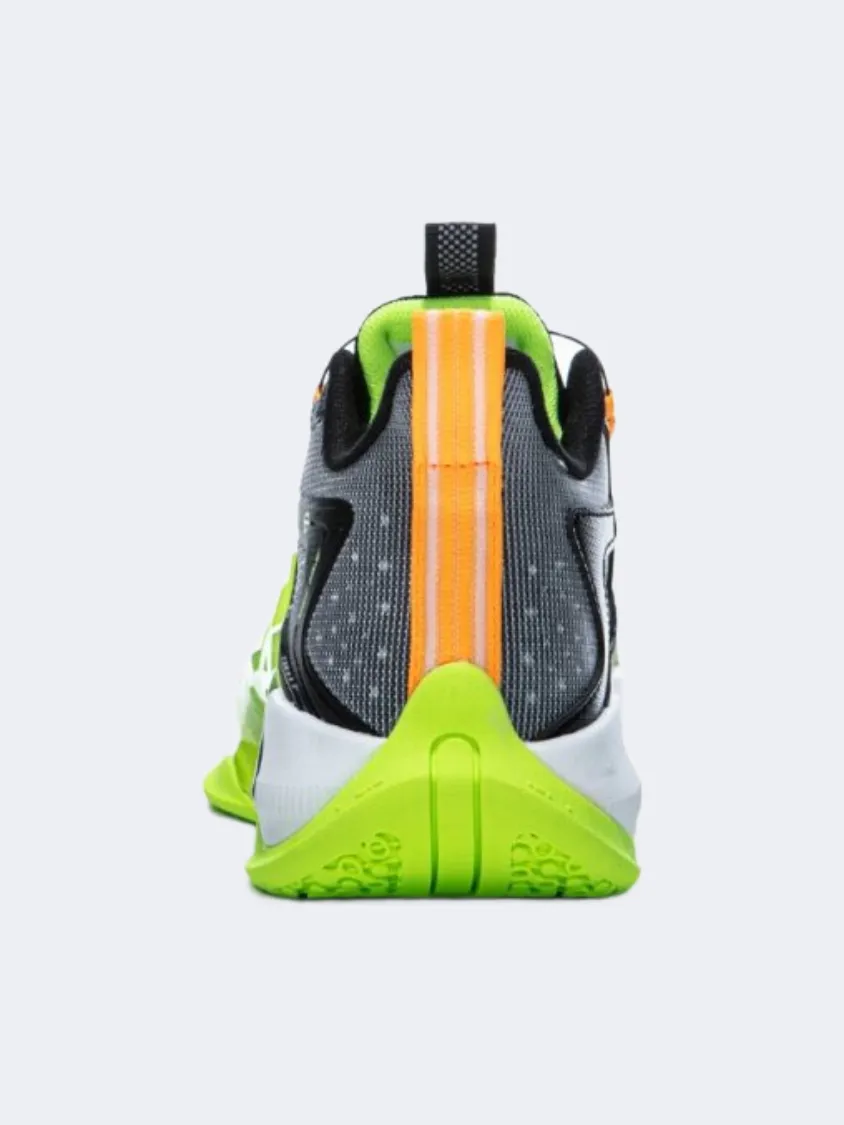 Erke Kids-Boys Basketball Shoes Black/Yellow/Green Work Life