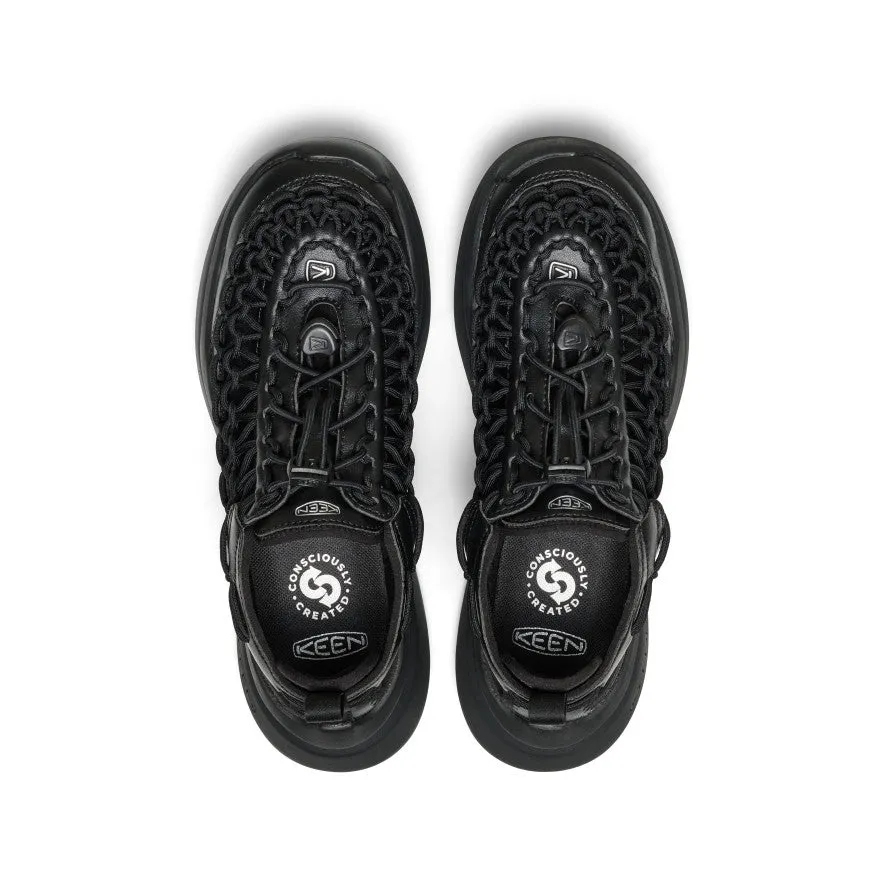 Rain Step Women's UNEEK WK SNIDEL Sneaker  |  Black/Silver