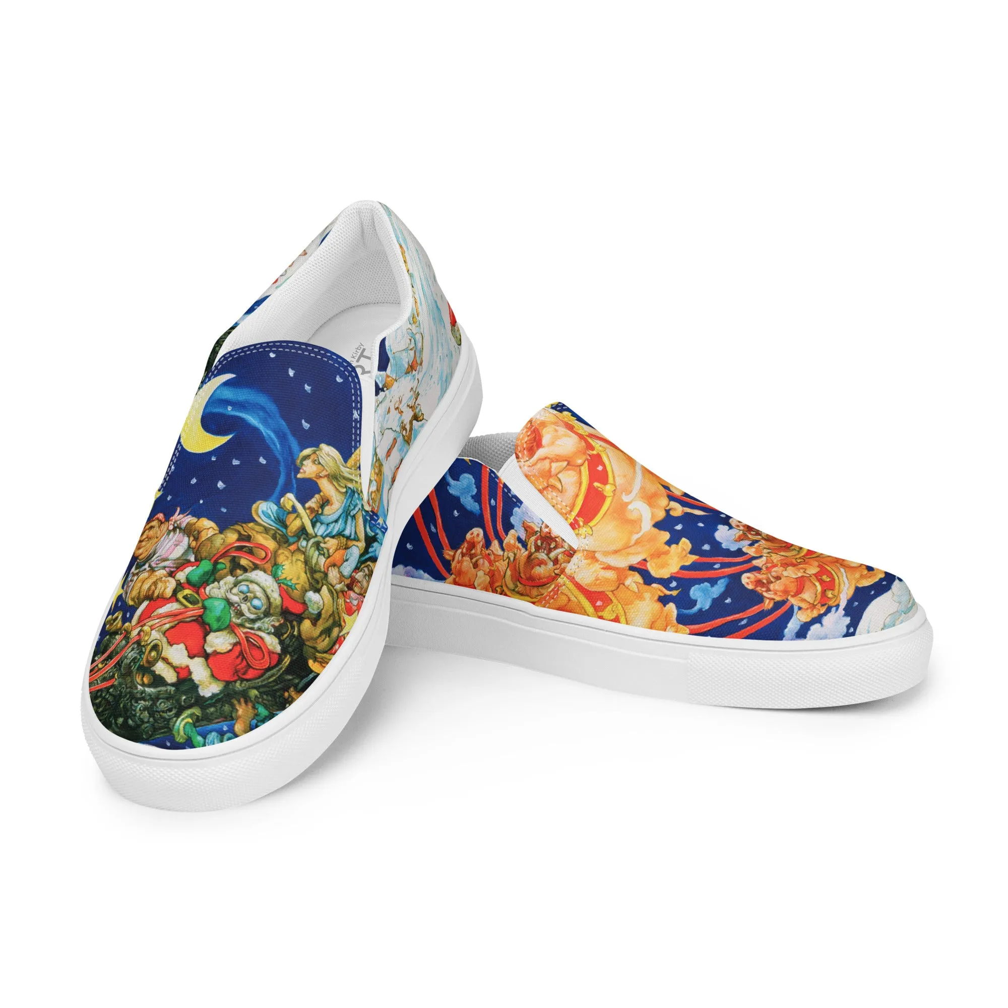 Women??s Hogfather slip-on canvas shoes *US SIZES SHOWN! USE CHART! Cushioned Insole Leap Hike