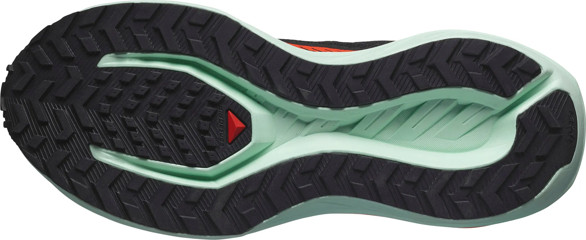 Comfortable Design Enhanced cushioning offers reliable shock absorption Salomon DRX DEFY GRVL Womens Trail Running Shoes - Black
