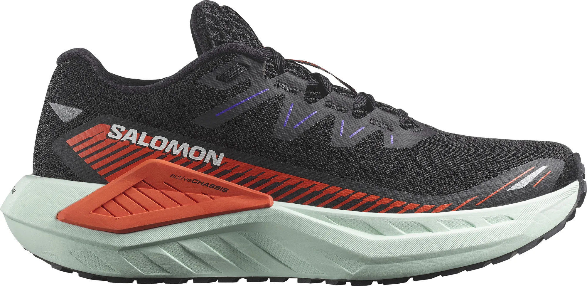 Salomon DRX DEFY GRVL Womens Trail Running Shoes - Black zippered Rebound Tech