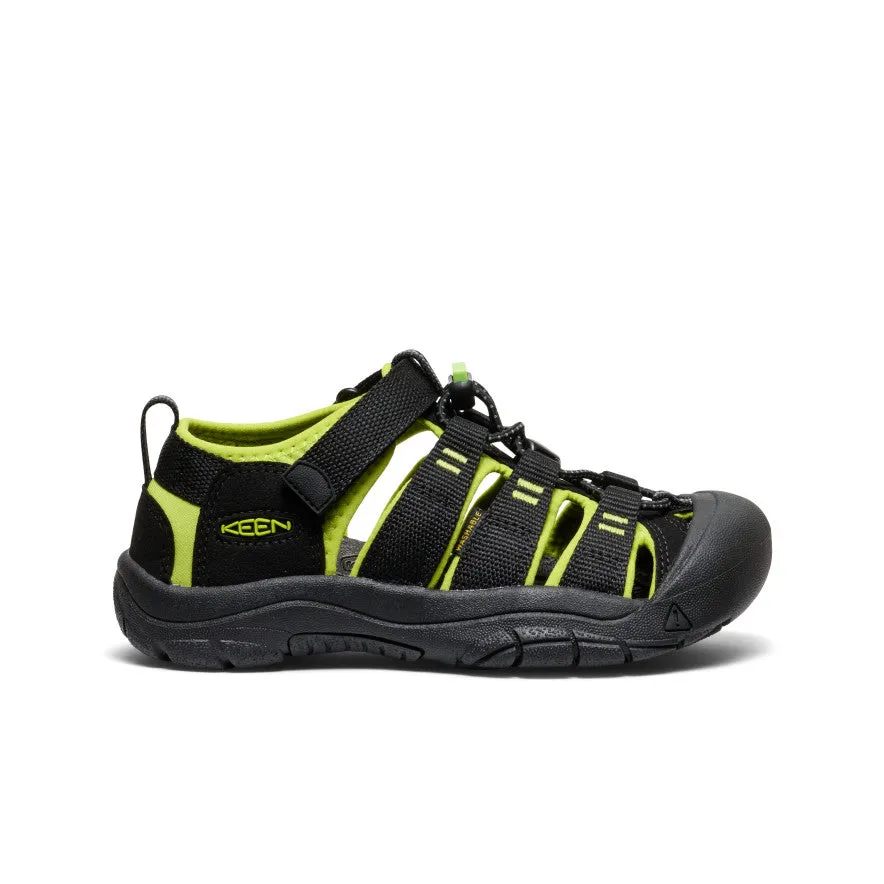 Big Kids' Newport H2  |  Black/Lime Green Arch construction aids in reducing strain during lifting