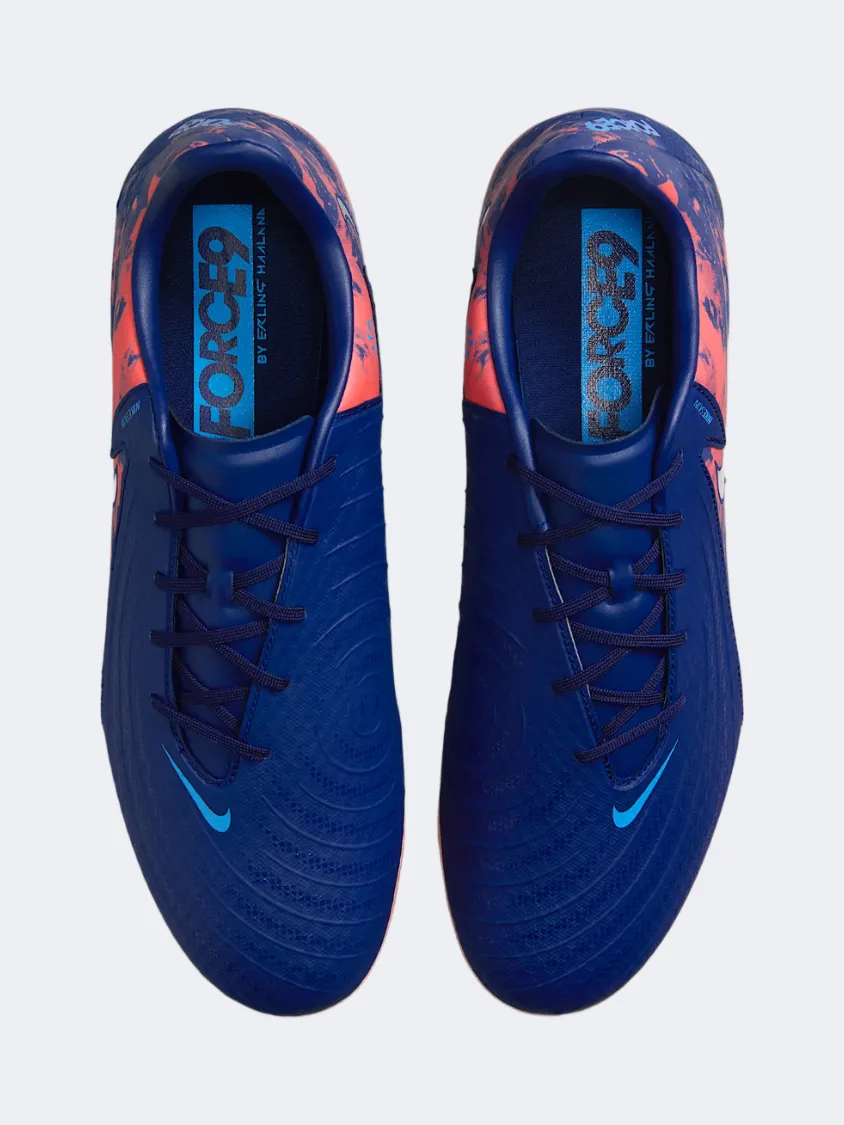 Cushioned Insole Nike Phantom GX 2 Academy FG/MG Erling Haaland Men Football Shoes Blue Void/Chrome