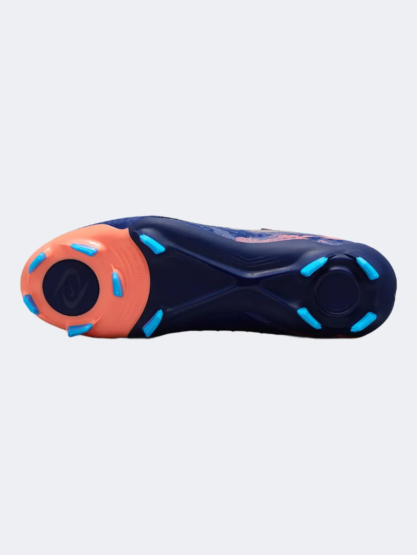 snowboarding boots toe box roomy Nike Phantom GX 2 Academy FG/MG Erling Haaland Men Football Shoes Blue Void/Chrome