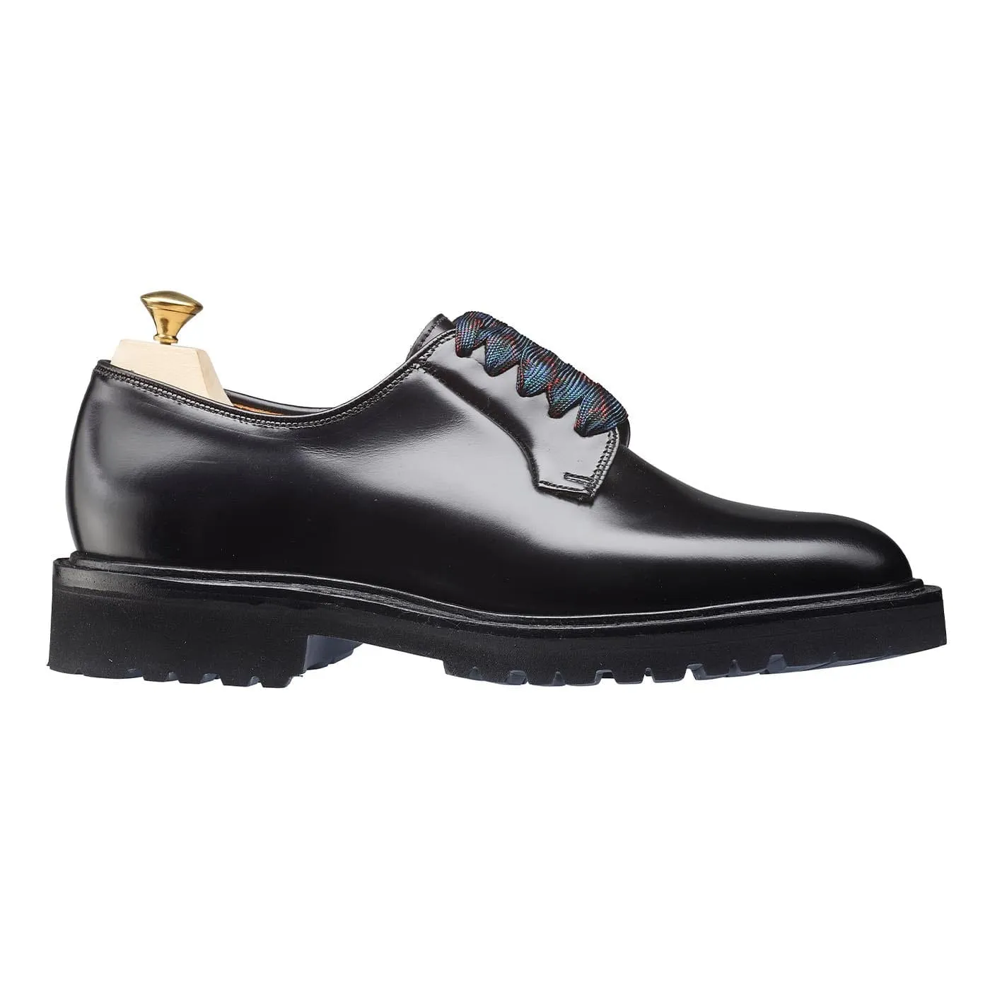 Amelia Black Cavalry Calf Sharp Sleek Comfort