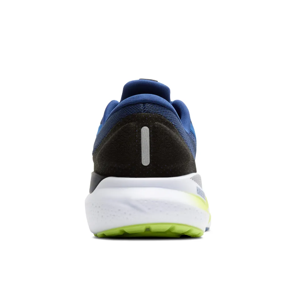 Brooks Men's Adrenaline GTS 24 Running Shoes in Navy Pony/Black/Acid Lime AW25 Flat Sole