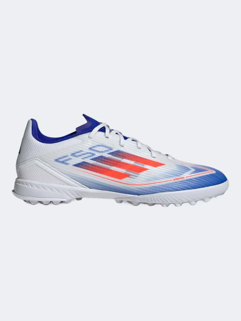 Adidas F50 League Tf Kids Football Shoes White/Red/Blue high - traction sole shoes
