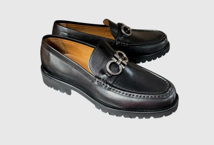 Pelle "Newport" Loafer C178 Black Retro Core