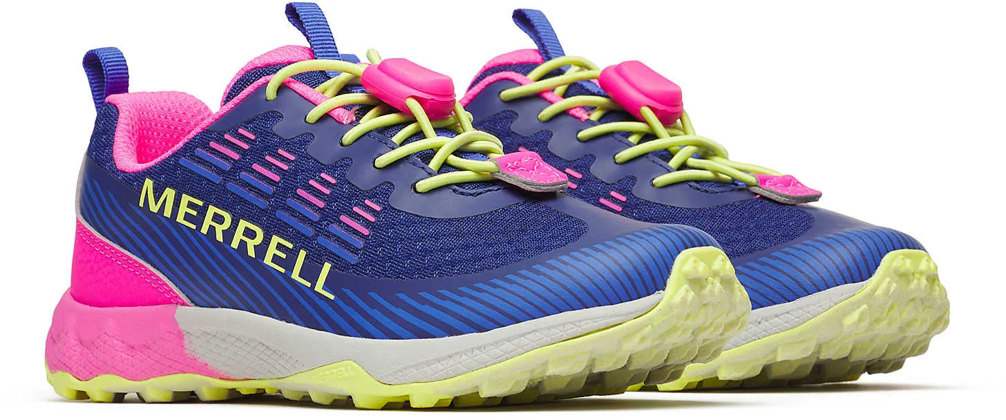 Rock Support Easy Cushion Merrell Agility Peak Junior Walking Shoes - Blue