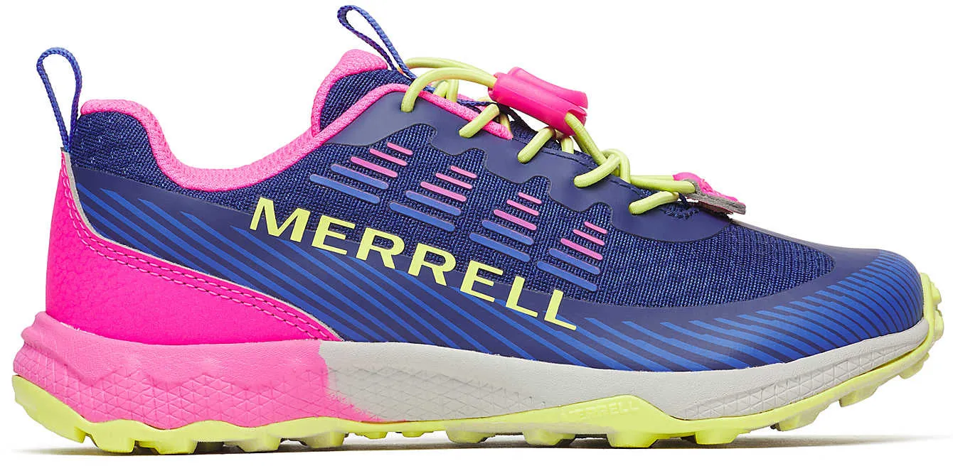 Strong Footwear Ultimate Trekking Boots Merrell Agility Peak Junior Walking Shoes - Blue