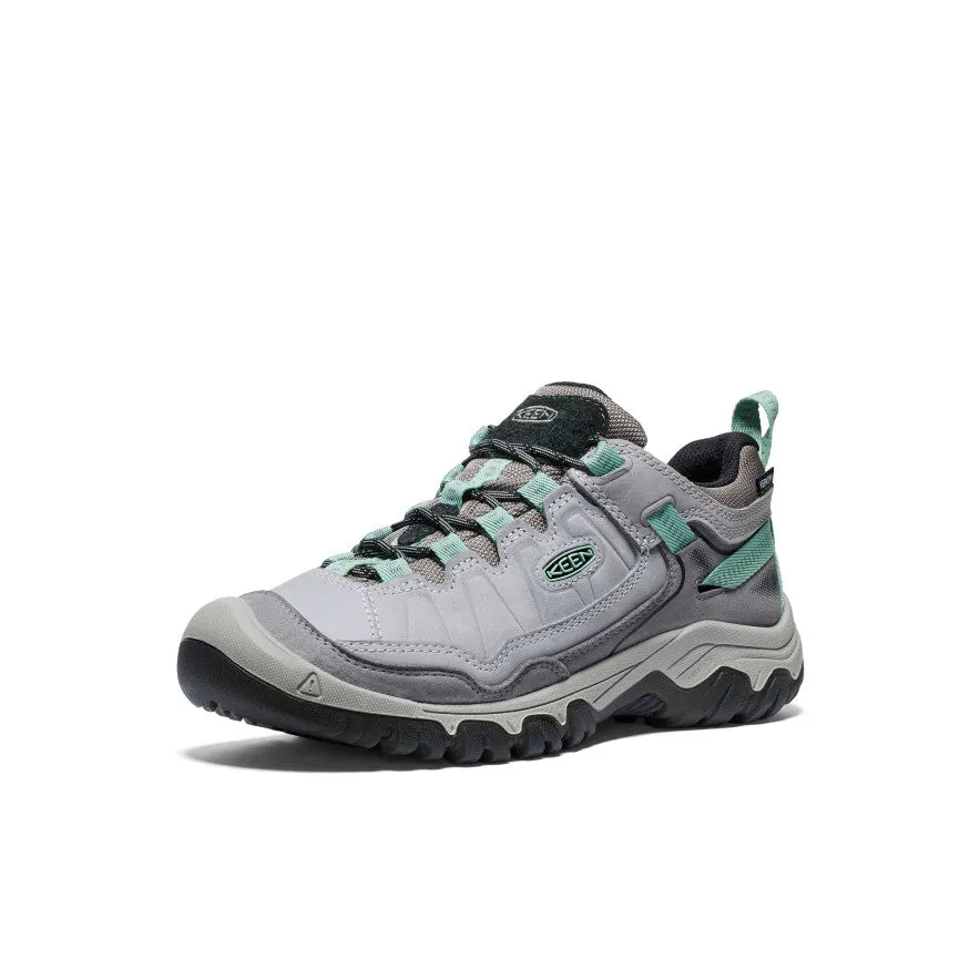 Foot Arch Body Wellness Women's Targhee IV Wide Waterproof Hiking Shoe  |  Alloy/Granite Green