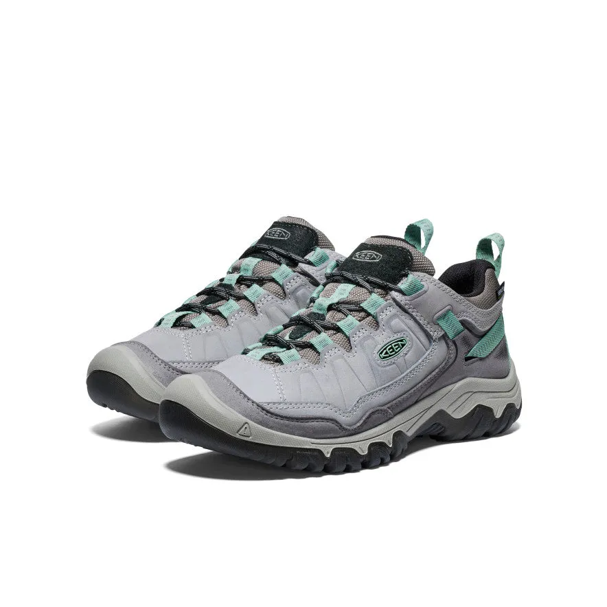 Women's Targhee IV Wide Waterproof Hiking Shoe  |  Alloy/Granite Green Synthetic Upper Short Trip