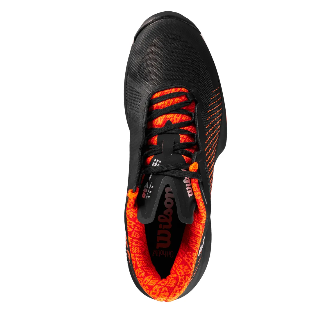Urban Casual Canvas Upper Wilson 2023 Kaos Swift 1.5 Men's Tennis Shoes - Black/Phantom/Shocking Orange