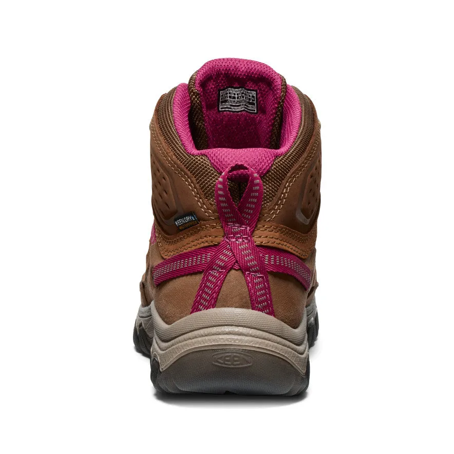 Women's Targhee IV Waterproof Hiking Boot  |  Bison/Beaujolais Cushion Impact hypoallergenic