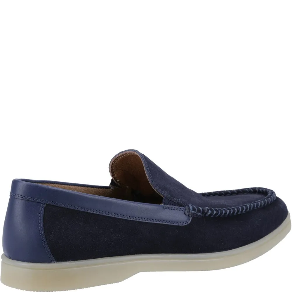 Step Free Flex Breeze Navy Leon Slip On Shoes