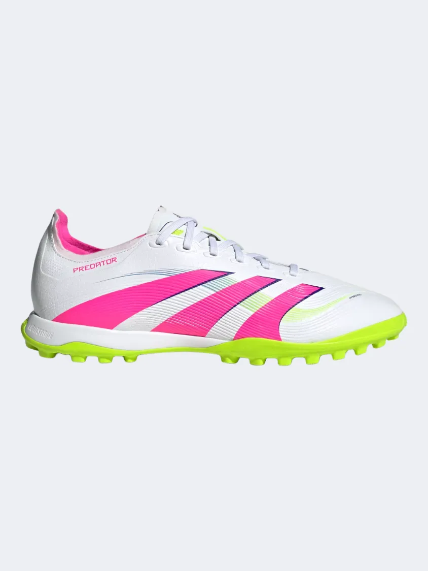 Adidas Predator League Tf Men Football Shoes White/Pink/Lemon high - profile shoes