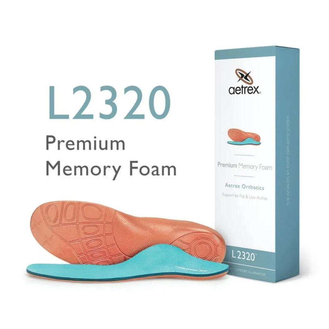 Training Mode aetrex L2320 Men's Premium Memory Foam Posted Orthotics (Support For Medium & High Arches)