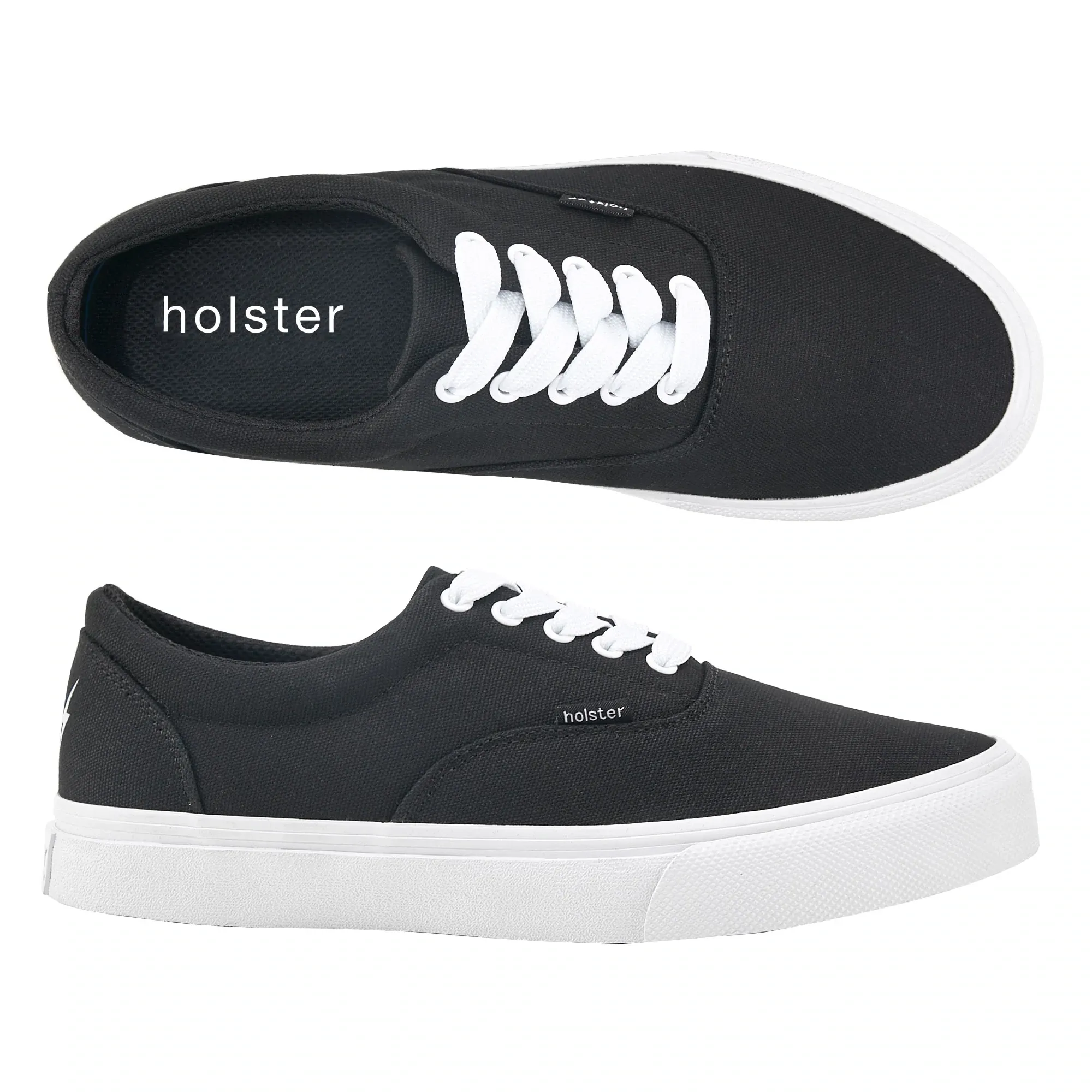Fast pace Simple Look Vert Sneaker - Black