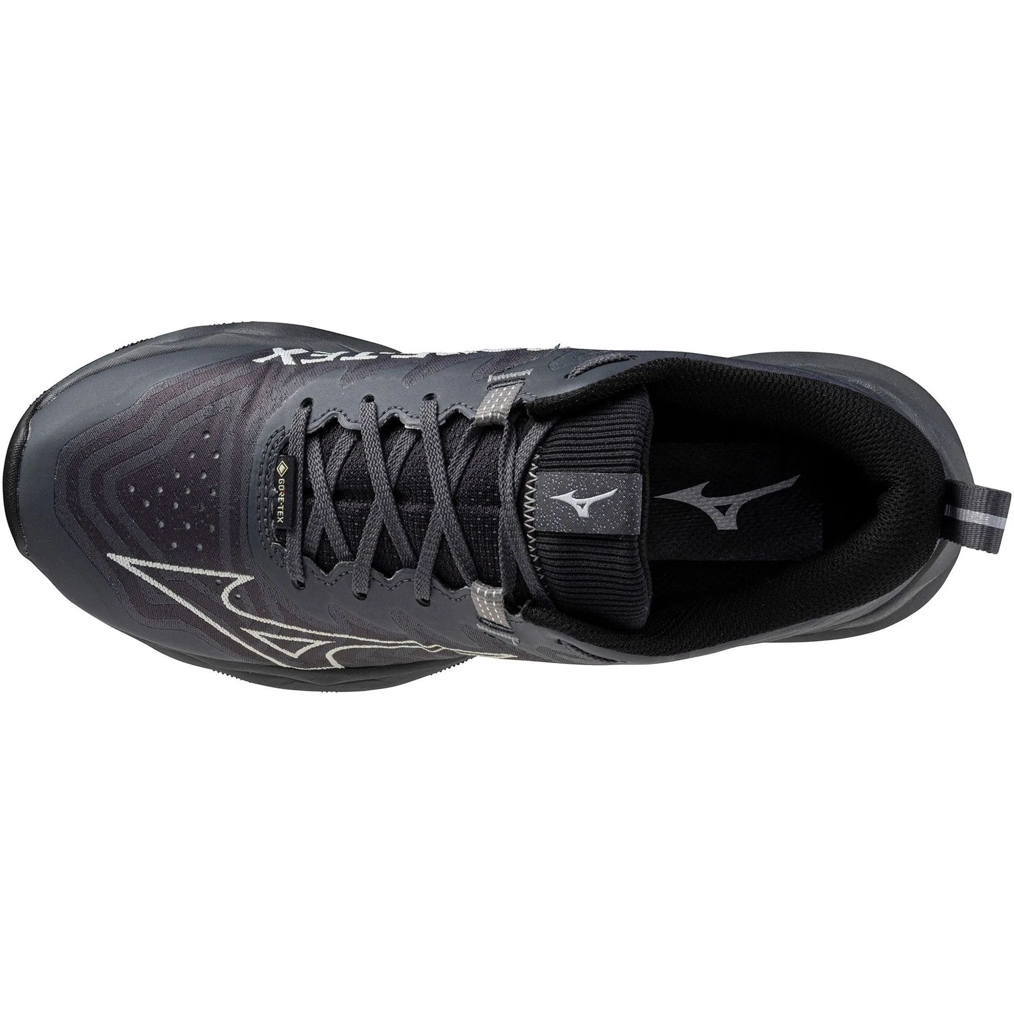 Mizuno Wave Daichi 8 GORE-TEX Womens Trail Running Shoes - Grey Back Heel Flexible Support