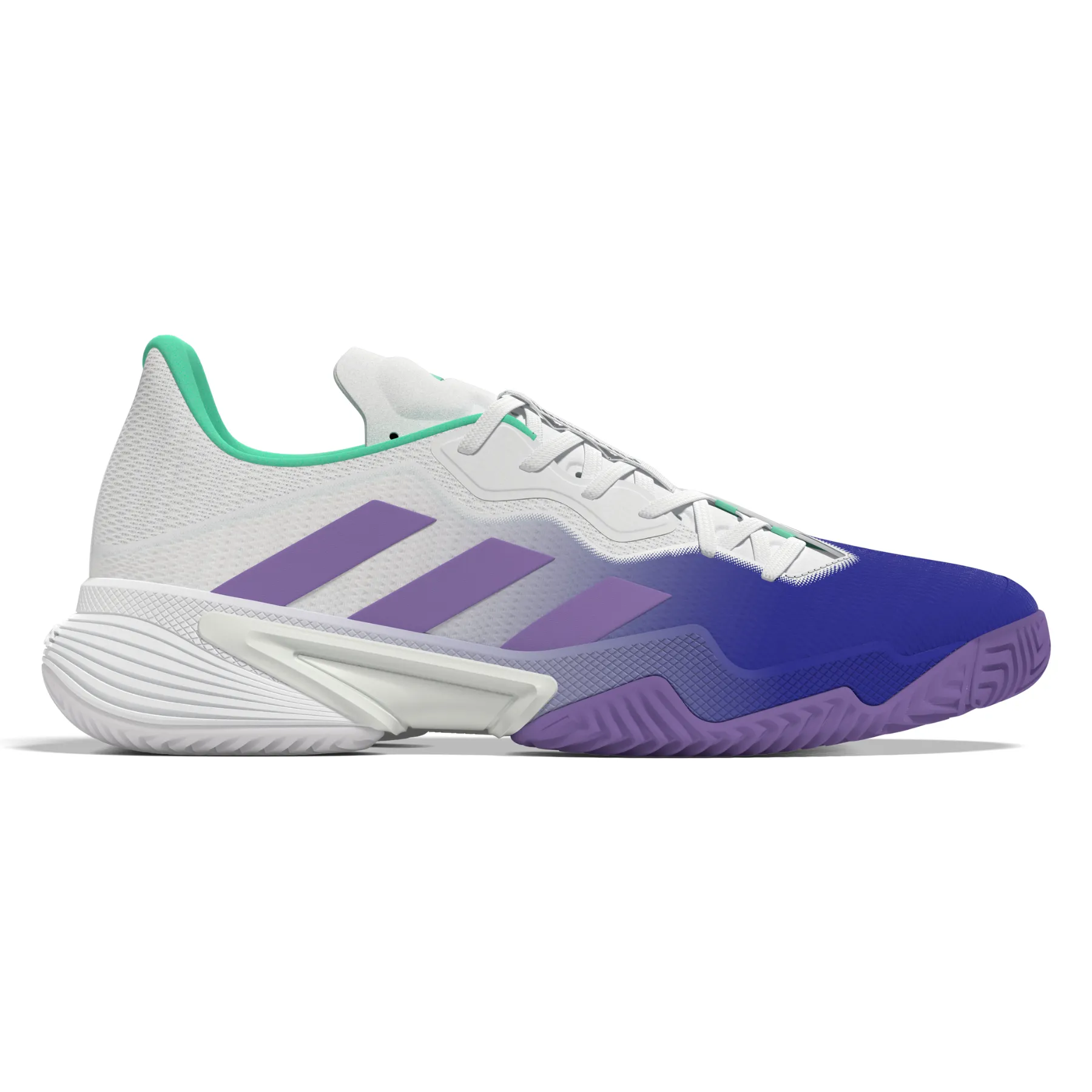 Adidas Performance Barricade Women Tennis Shoes - LUCBLU/VIOFUS/PULMIN Soft Toe Box Foot Support
