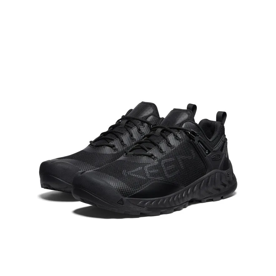 Built to hold its shape under prolonged wear Men's NXIS EVO Waterproof Shoe  |  Triple Black