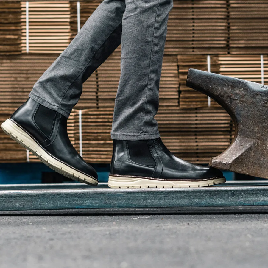 STEEL TOE CHELSEA BOOT BECKS BLACK Quick Walking