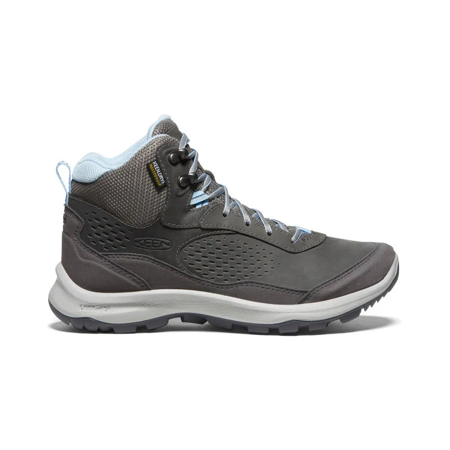 Comfort Performance Shoe structure encourages proper foot positioning Women's Terradora Explorer Waterproof Boot  |  Steel Grey/Clear Sky