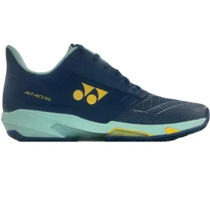 Comfort Walk Comfortable Foot Yonex 2025 AD-ACCEL Mens Clay Court Tennis Shoes - Teal Blue