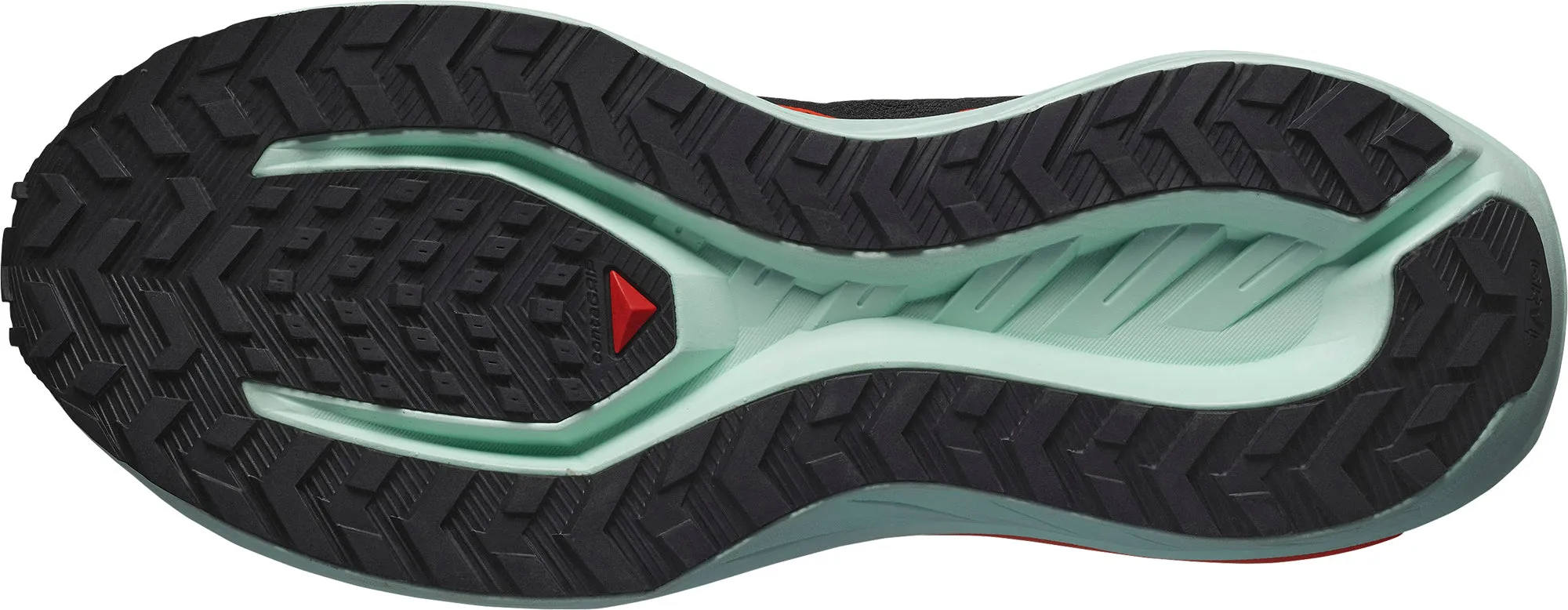 Training Habit Flexible toe area supports balance and push-off Salomon DRX DEFY GRVL Mens Trail Running Shoes - Black