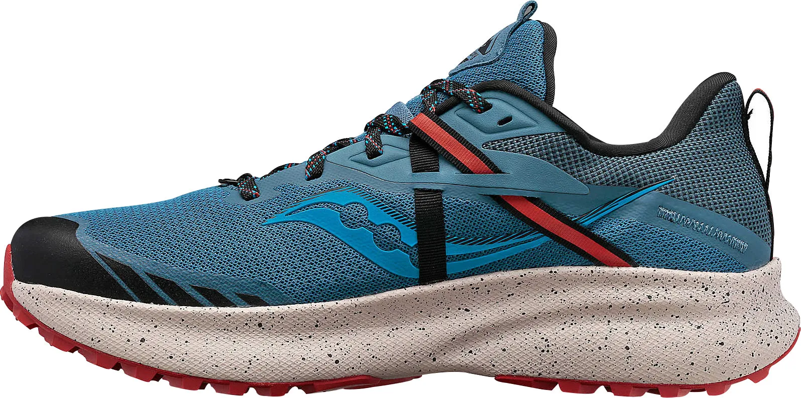 Fast Recovery Saucony Ride 15 TR Mens Trail Running Shoes - Blue