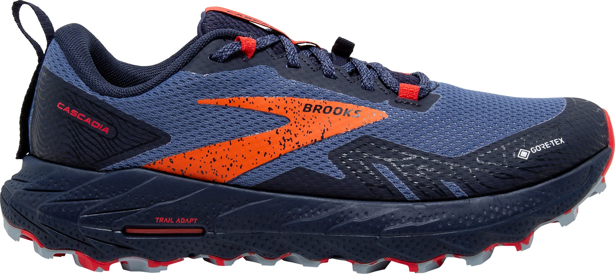 Brooks Cascadia 17 GORE-TEX Womens Trail Running Shoes - Blue Performance Fit