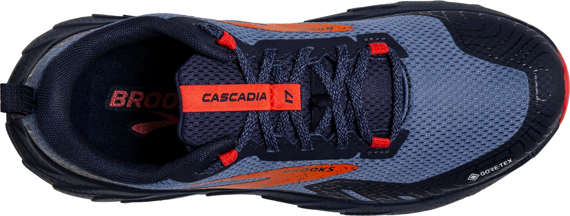 Brooks Cascadia 17 GORE-TEX Womens Trail Running Shoes - Blue Reliable Zero Pressure